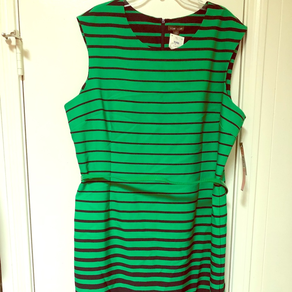 Business casual dress with belt